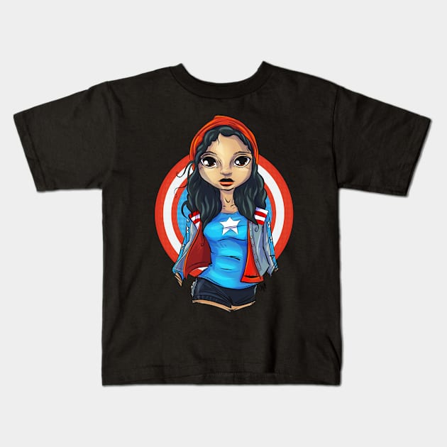 Pop Culture Caricature #19 - Miss America Kids T-Shirt by yazgar